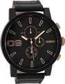 Oozoo Leder Herren Uhr C9034A Analog Quarzuhr Armband schwarz Timepieces D2UOC9034A