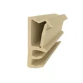 Flügelfalzdichtung 10 mm Falzhöhe - Beige - Muster - Fensterdichtung - Türdichtung - Gummidichtung für Holzfenster - Dichtung gegen Kälte und Zugluft