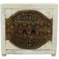 Orientalische Vintage Kommode Weiss Aswa - 90cm