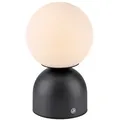 SCHÖNER WOHNEN-Kollektion Akku-Tischleuchte Rudi Alu, Eisen, Stahl & Metall Schwarz