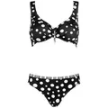 Lidea Bügel-Bikini Biarritz (Set) Ultra Bikini Set im Punkte-Design Gr. 38 40 42 44 Cup D E F G schwarz 40F