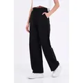 COMEOR Jogginghose Damen für lässigen Komfort und modernen Stil mit weitem Bein schwarz S
