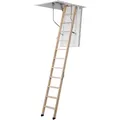 Dolle Bodentreppe clickFIX® 3-teilig bis 274cm Raumhöhe mit U-Wert 0,49 Deckenöffnung 140x70cm