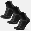 LONG DISTANCE RUNNING QUARTER SOCKEN - 3-Pack - Schwarz/Grau - 39-42