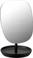 Stelton Spiegel Fjord, Kosmetikspiegel, Steinzeug, Eisen, Black, 25 cm, 117
