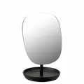 Stelton Spiegel Fjord, Kosmetikspiegel, Steinzeug, Eisen, Black, 25 cm, 117