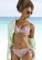 Bügel-Bikini-Top "Paislee", bedruckt, verstellbare Doppelträger, herausnehmbare Softcups, Mix-Kini, Gr. 36 - Cup C, mint-bedruckt Cup C