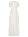 APART langes Hochzeitskleid im Materialmix aus weicher Spitze und Chiffon, Creme, 42
