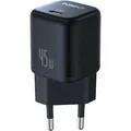 Baseus - Wall Charger PicoGo (P10176800123-00) - GaN, Fast Charging, 45W, USB-C - Cosmic Black (45 W) (54063623)