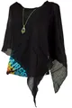 Guru-Shop Langjacke Lagenlook Poncho, leichter Poncho, Pixi Poncho..