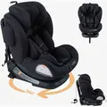 FableKids Kindersitz Noble R129, mit ISOFIX, von 40-150 cm, 0-36kg, grau, für 0-12 Jahre