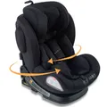 FableKids Autokindersitz Autositz Kinderautositz 360° drehbar Isofix 40 -150 cm ECE R129/03, ab: 0 Monate, bis: 5 Jahre, ab: 1,00 kg, bis: 36,00 kg, (Schwarz), schwarz