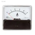 Amperemeter Messinstrument 0 - 5 A DC zum Einbau, Analog mit Shunt, Strommesser