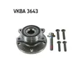 Radlagersatz SKF VKBA 3643 für AUDI SEAT SKODA VW, Hinterachse, Vorderachse