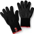 Grillhandschuhe 6670 mit Silikon-Griffflächen, L/XL schwarz, 2 Stück