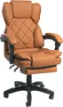 Schreibtischstuhl Design Bürostuhl TV Bürosessel Chefsessel Relax & Home Office,Farbe:Braun