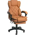 Schreibtischstuhl Design Bürostuhl TV Bürosessel Chefsessel Relax & Home Office,Farbe:Braun - Braun