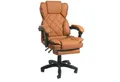 TRISENS Chefsessel Sokrat (1 Stück), Bürostuhl mit Fußstütze und Polsterung Home Office Chair in Lederoptik