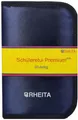 Rheita 409-01BU Schüleretui 60-teilig – Modernes Federmäppchen mit umfangreicher Schulausstattung, blau und abwaschbares Material