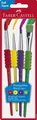 Faber-Castell 481600 Schulpinselset - 4 Stück, 10; 2; 6; 12, auf Blisterkarte