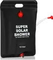COM-FOUR® Campingdusche - Kompakte Solardusche mit 15 L - Mobile Outdoor-Dusche für Camping, Garten, Strand und Urlaub