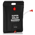 com-four® Campingdusche - Kompakte Solardusche mit 15 L - Mobile Outdoor-Dusche für Camping, Garten, Strand und Urlaub (Campingdusche 15l)