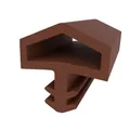 Graf-Dichtungen Türdichtung | Zimmertürdichtung | Dichtung für Holztüren | Holzzargendichtung für 12 mm Falzbreite | 4 mm Nutbreite