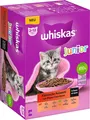 Whiskas Junior Katzenfutter Auswahl Sauce Nassfutter Heranwachsende 12x85g