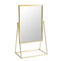 Harbour Housewares Frisierkommode Rasierspiegel - Freistehende Tabletop-Verfassungs-kosmetische Spiegel - 22cm - Gold