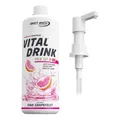Best Body Nutrition Low Carb Vital Drink Sirup mit Vitamin B6, B1 + Dosierpumpe
