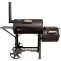 TAINO YUMA Massiver Smoker BBQ Grillwagen Holzkohle-Grill 90kg 3,5mm Offset