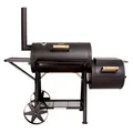 TAINO YUMA Massiver Smoker BBQ Grillwagen Holzkohle-Grill 90 kg 3,5 mm Offset