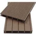 Home Deluxe Terrassendielen, Dunkelbraun, Kunststoff, 14.6x2.1x220 cm, Gartenzubehör, Terrassen- & Balkonböden, Terrassenfliesen