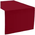 sander table + home Tischdecke Tischläufer "Loft", fleckabweisend Uni rot 50 cm x 140 cm