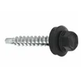 KLIMAS Trapezblechschrauben Bohrschrauben mit EPDM Dichtscheibe für Holzunterkonstruktionen - Blechbohrschraube für Holzuntergrund (RAL7016 - Anthrazitgrau, 4,8 х 35 mm (250 Stück))