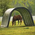 Shelter Logic Weidezelt "Run-In-Shed" Weideunterstand, 610 x 370 x 250 cm, grün, 22,57 m²