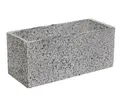 Dehner Blumenkasten Pflanztrog, 80 x 40 x 40 cm, Granit, grau