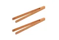 Gravidus Grillzange 2er Set Holz Grillzange Küchenzange Salatzange Kirschholz