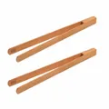 2er Set Holz Grillzange Küchenzange Salatzange Anti-Pasti-Zange aus Kirschholz