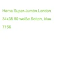 Hama Super-Jumbo London 34x35 80 weiße Seiten, blau 7156 (4007249071569)
