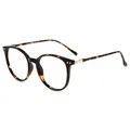 Blaulichtfilter Brille ohne Sehstärke für Damen Herren Runde Computerbrille g...