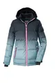 killtec Mädchen Skijacke/Ski-Steppjacke mit Kapuze und Schneefang KSW 330 GRLS SKI QLTD JCKT, hellblau, 128, 42469-000