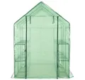 furnicato Gewächshaus Begehbares mit 12 Regalen Stahl 143 x 214 x 196 cm