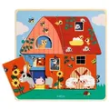 DJECO Puzzle DJ01482 Schichtpuzzle: Chez Moo, Puzzleteile