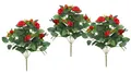 Kunstblume Künstlicher Rosenbusch, I.GE.A., Höhe 34 cm, Kunstrose Blume Strauß Bouquet Rosen Rosenbouquet Wildrose