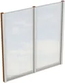 Skanholz Carport-Seitenwand, BxH:193x200 cm, m. Polycarbonat, freistehend