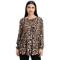 Betty Barclay Schlupfbluse Damen mit Plissee beige|schwarz 38