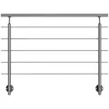 DOLLE Geländersystem "Prova", aluminium/edelstahl, HxL: 100 x 150 cm - silberfarben