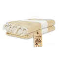 | 2er Pack | Hamamtuch groß 100x180 aus 100% Baumwolle – Strandtuch, Saunatuc...