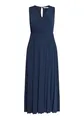 Betty & Co Damen Plisseekleid ohne Arm 44, Dunkelblau